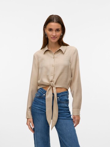 VERO MODA Blouse 'VMMELANEY' in Beige: front