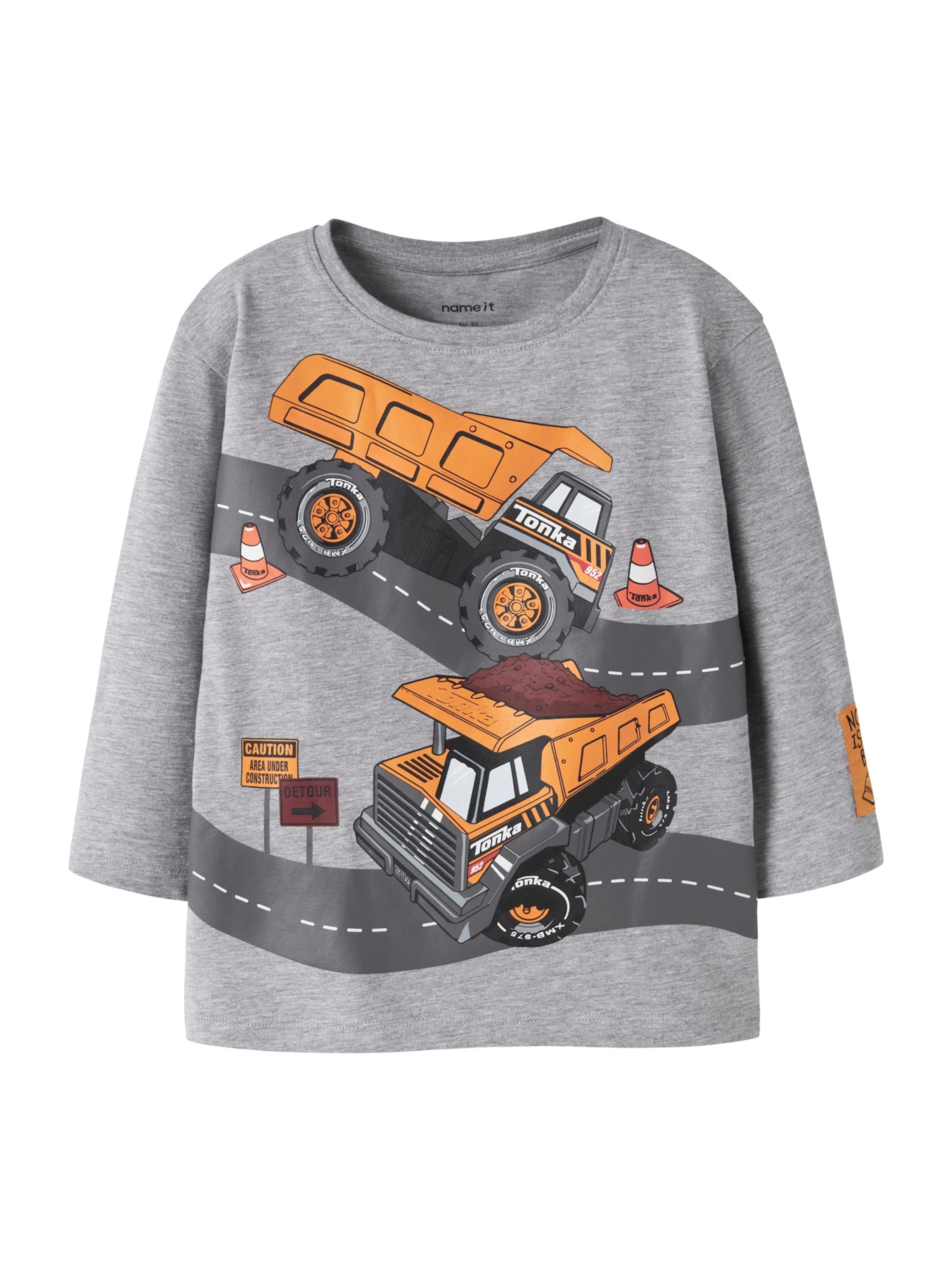 NAME IT Shirt 'NMMNIAL TONKA' in Grijs: voorkant