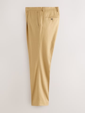 Next - regular Pantalón de pinzas 'N. Premium' en amarillo