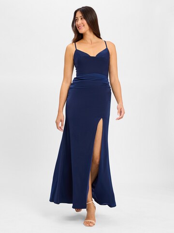 Laona Abendkleid in Blau: Vorderseite