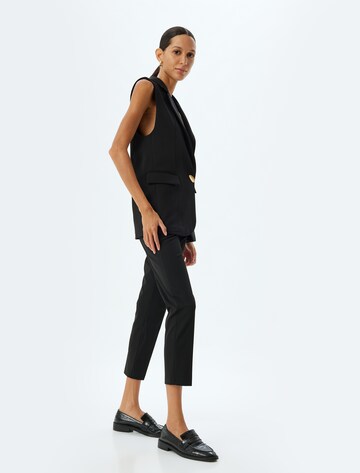 Koton Regular Trousers with creases in Black