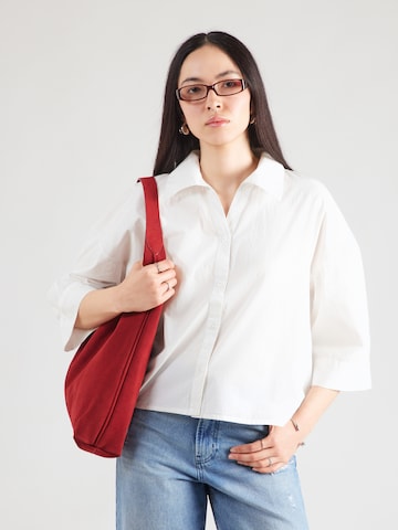 ICHI - Blusa 'IHLUANNE' en blanco: frente