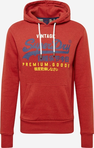 Coupe regular Sweat-shirt Superdry en orange : devant