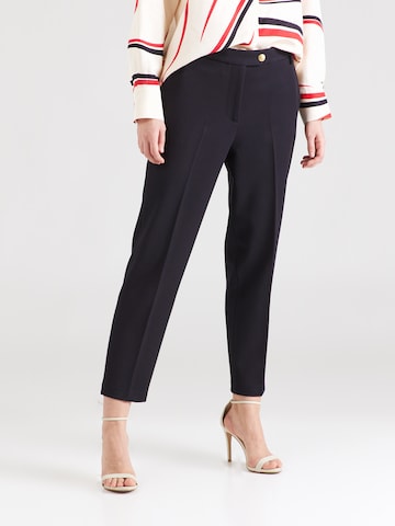 Coupe slim Pantalon à plis TOMMY HILFIGER en bleu : devant