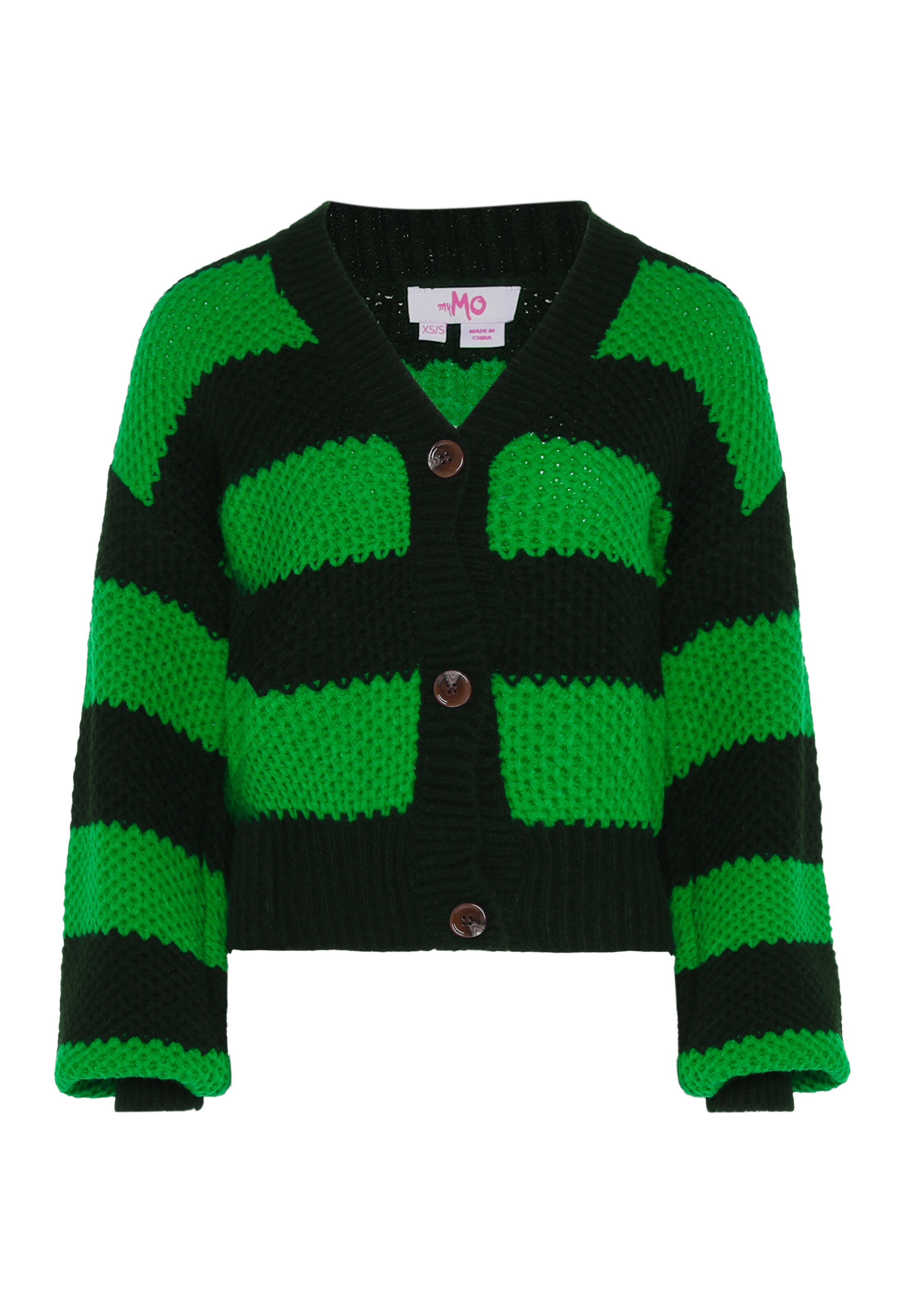 MYMO Kardigán - Zelená: predná strana