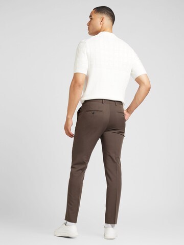 JACK & JONES Slim fit Pleated Pants 'JPRFRANCO' in Brown