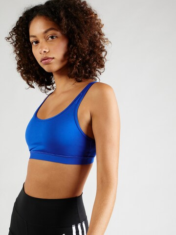 ADIDAS PERFORMANCE Bralette Sports bra 'ALL ME ESS' in Blue: front