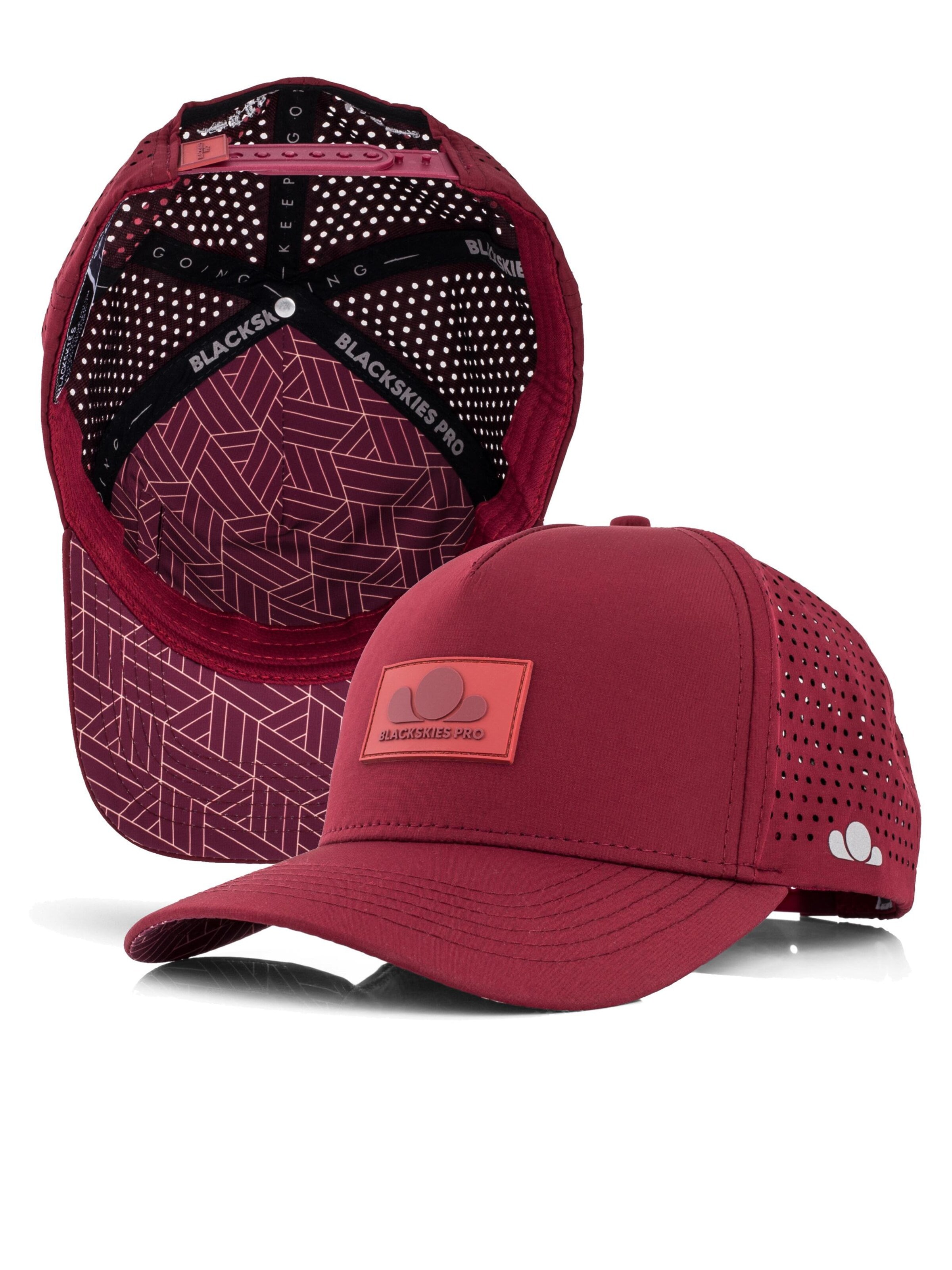 Blackskies Athletic Cap 'Pro Flow Sport Performance' in Red: front