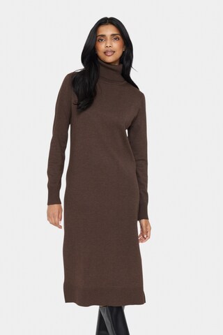 SAINT TROPEZ Dress 'Mila' in Brown: front