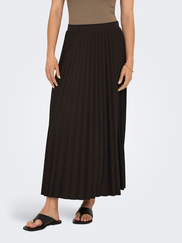 Jupe 'ONLNew Melisa' ONLY en marron : devant