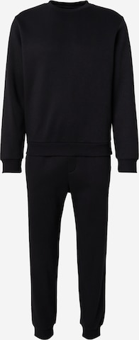 JACK & JONES Strój do biegania 'JJEBRADLEY' w kolorze czarny: przód