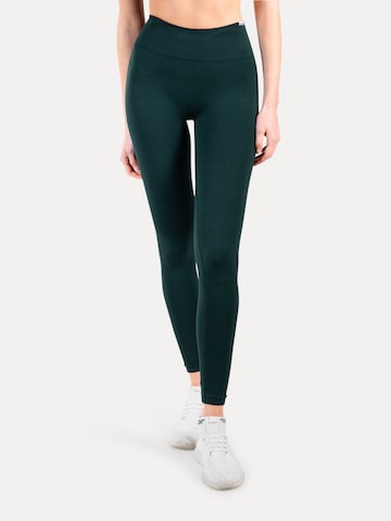 Smilodox Skinny Leggings 'Andrina' in Grün: Vorderseite