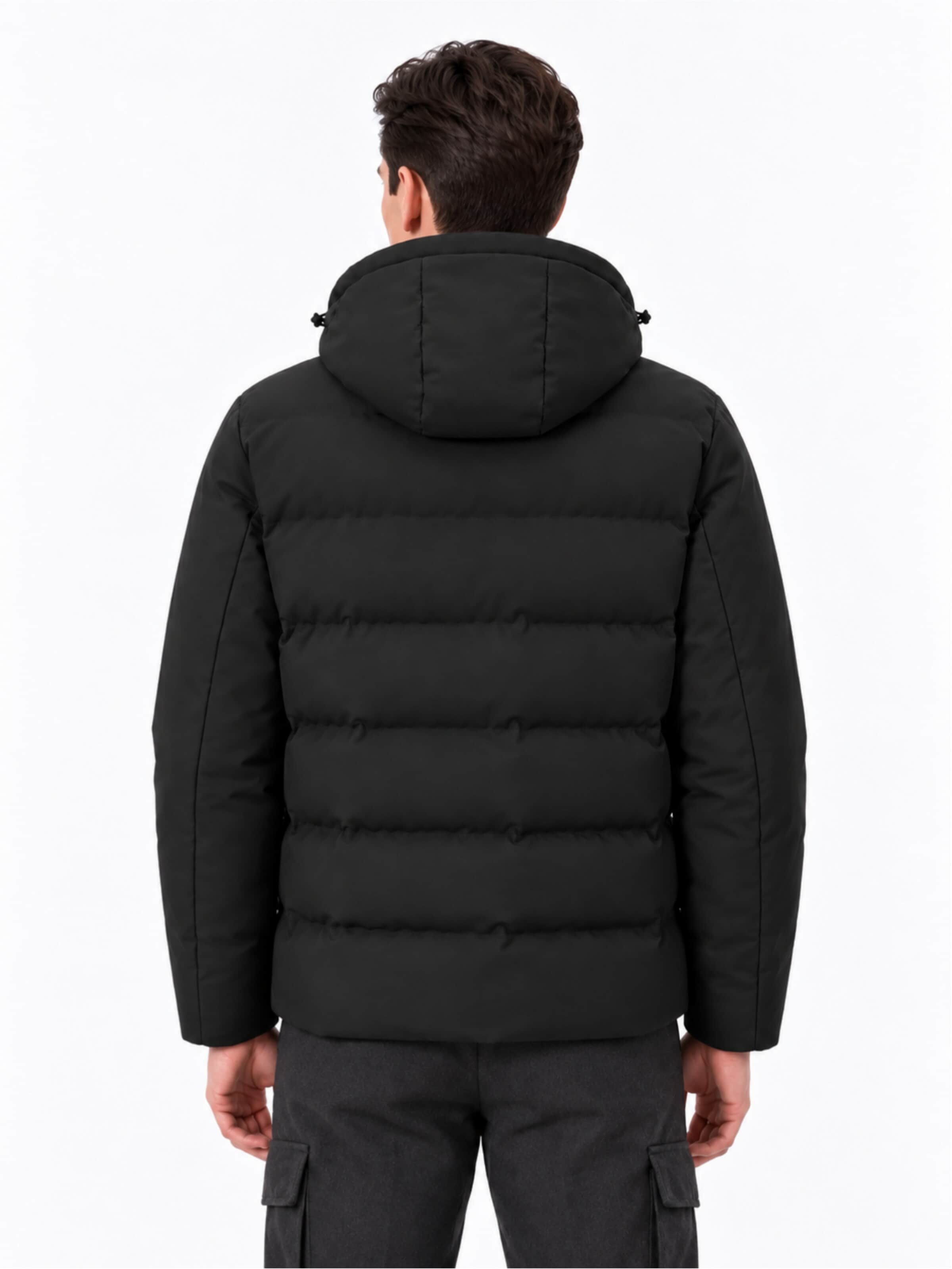 ALLTHEMEN Winter Jacket 'Wärmekammer' in Black