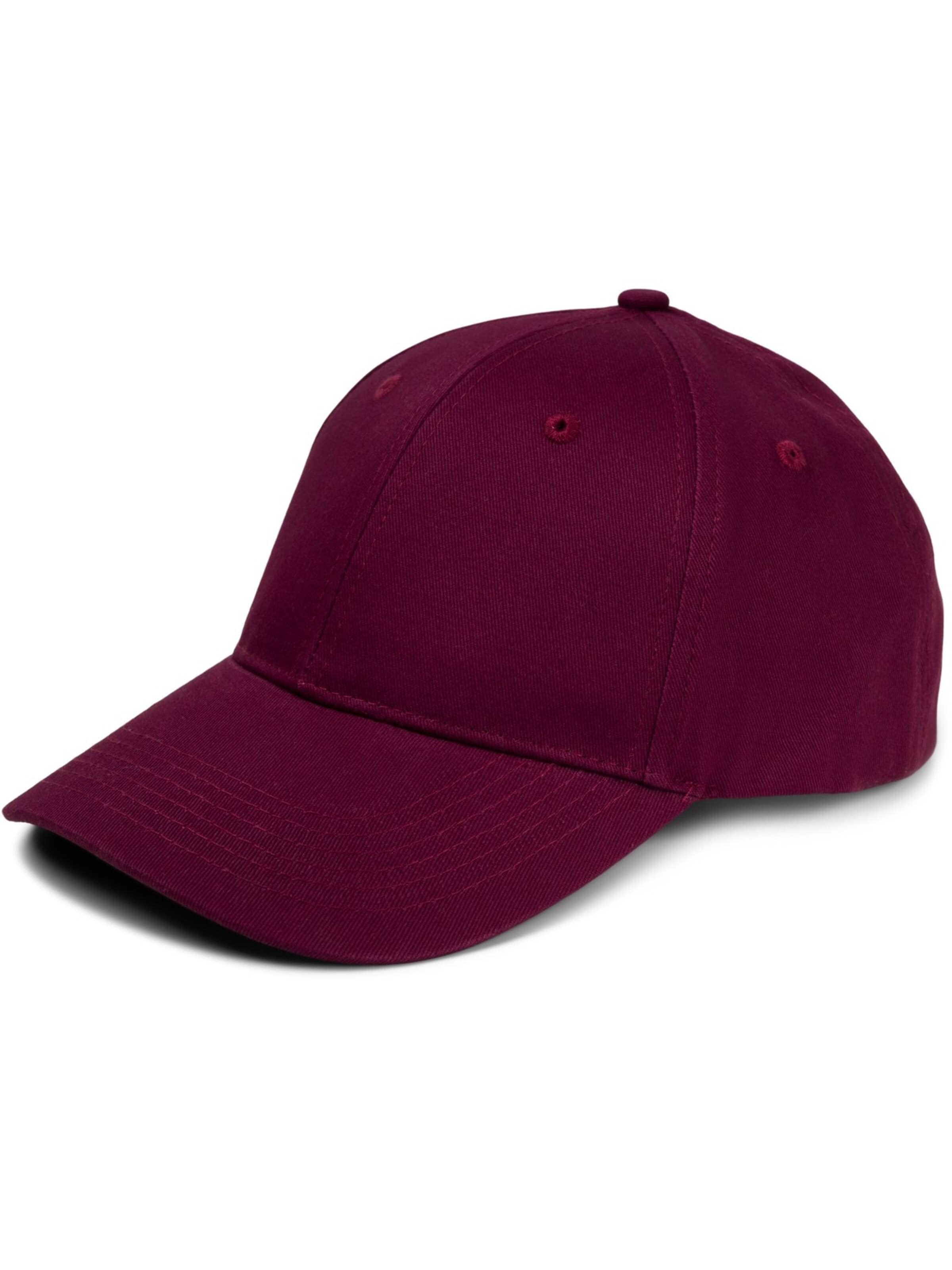 styleBREAKER Cap 'Baseball Cap Einfarbig'‌‌‌ in Rot: Vorderseite