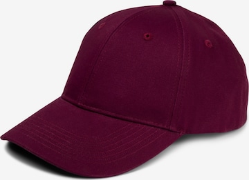 styleBREAKER Cap 'Baseball Cap Einfarbig' in Rot: Vorderseite