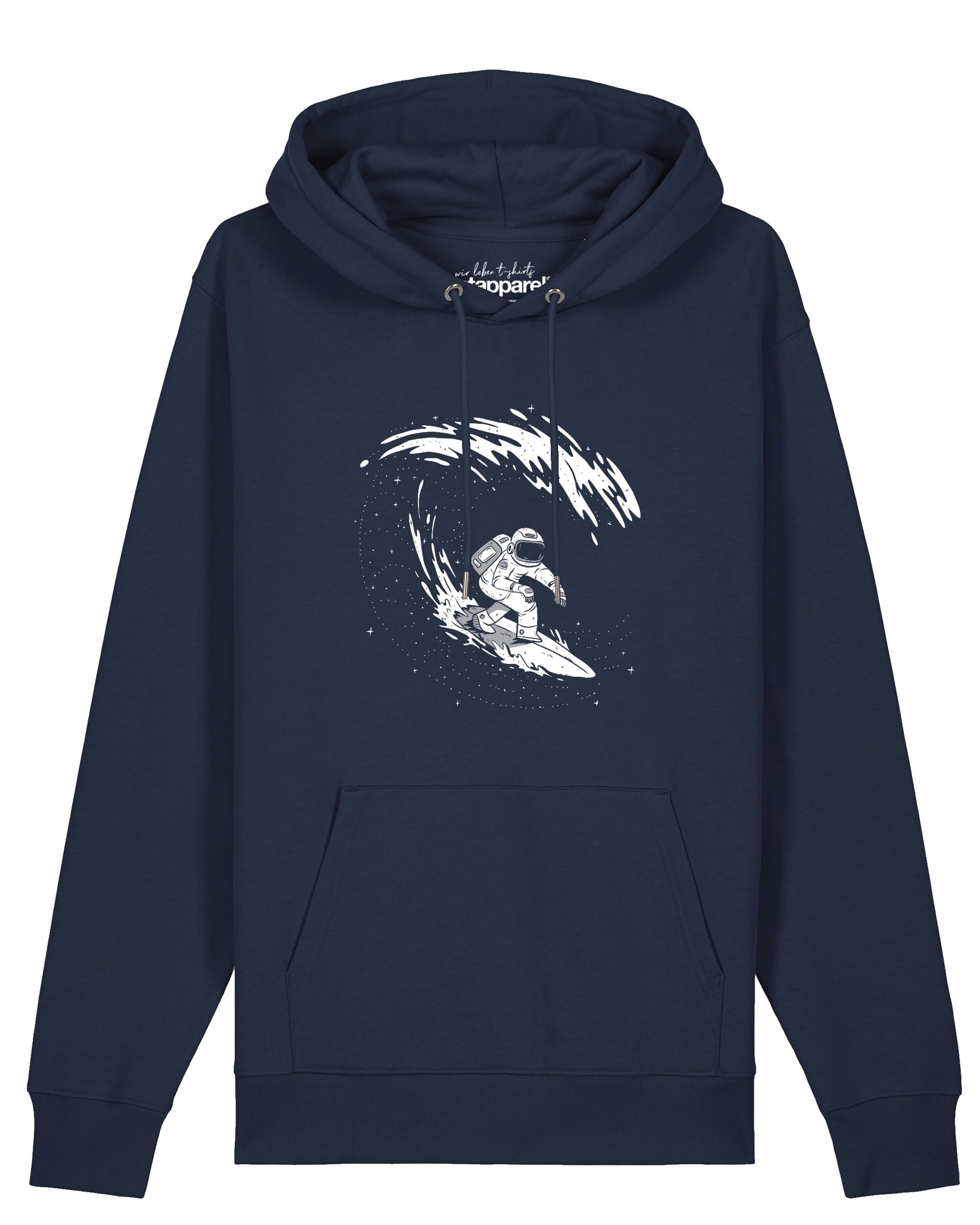 Sweat-shirt ' Surfing Spaceman ' Watapparel en bleu : devant