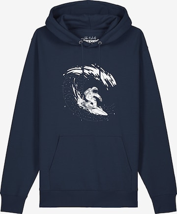 Sweat-shirt ' Surfing Spaceman ' Watapparel en bleu : devant