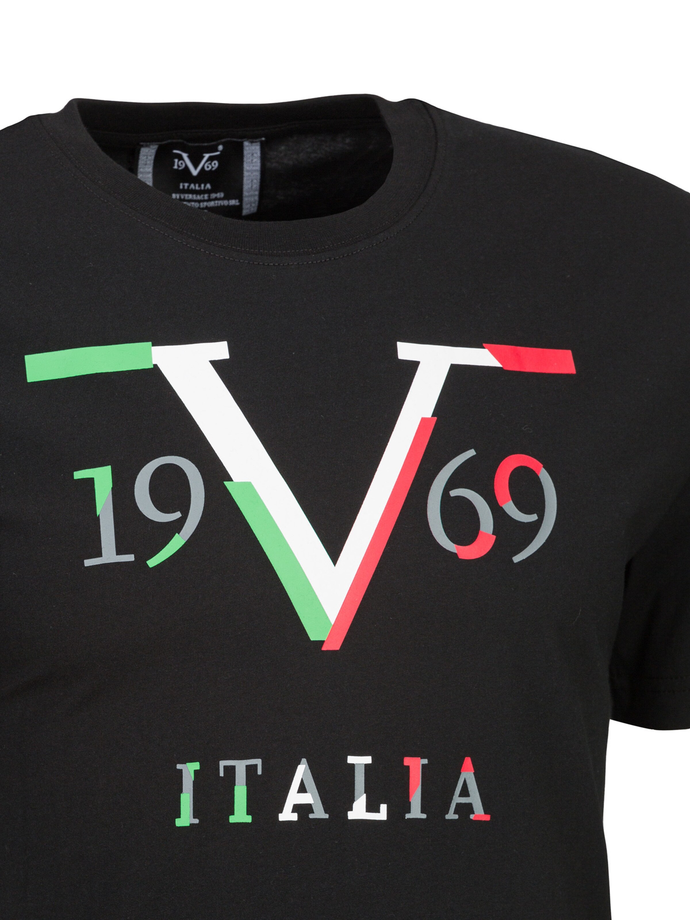 19V69 ITALIA Shirt 'Pedro' in Black