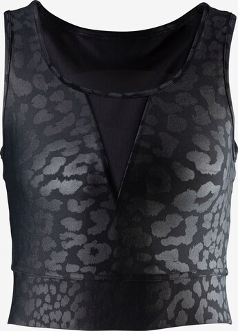 LASCANA ACTIVE Sports Top in Black: front