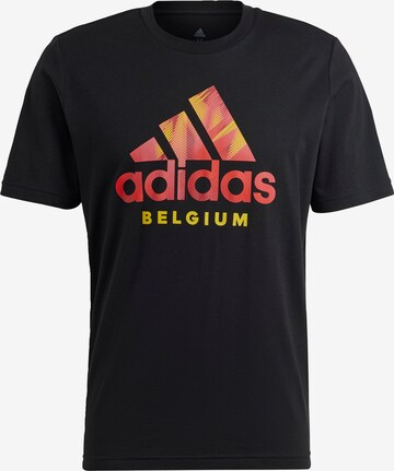 ADIDAS SPORTSWEAR Functioneel shirt 'Belgium Graphic' in Zwart: voorkant