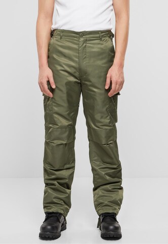 Regular Pantalon cargo Brandit en vert : devant