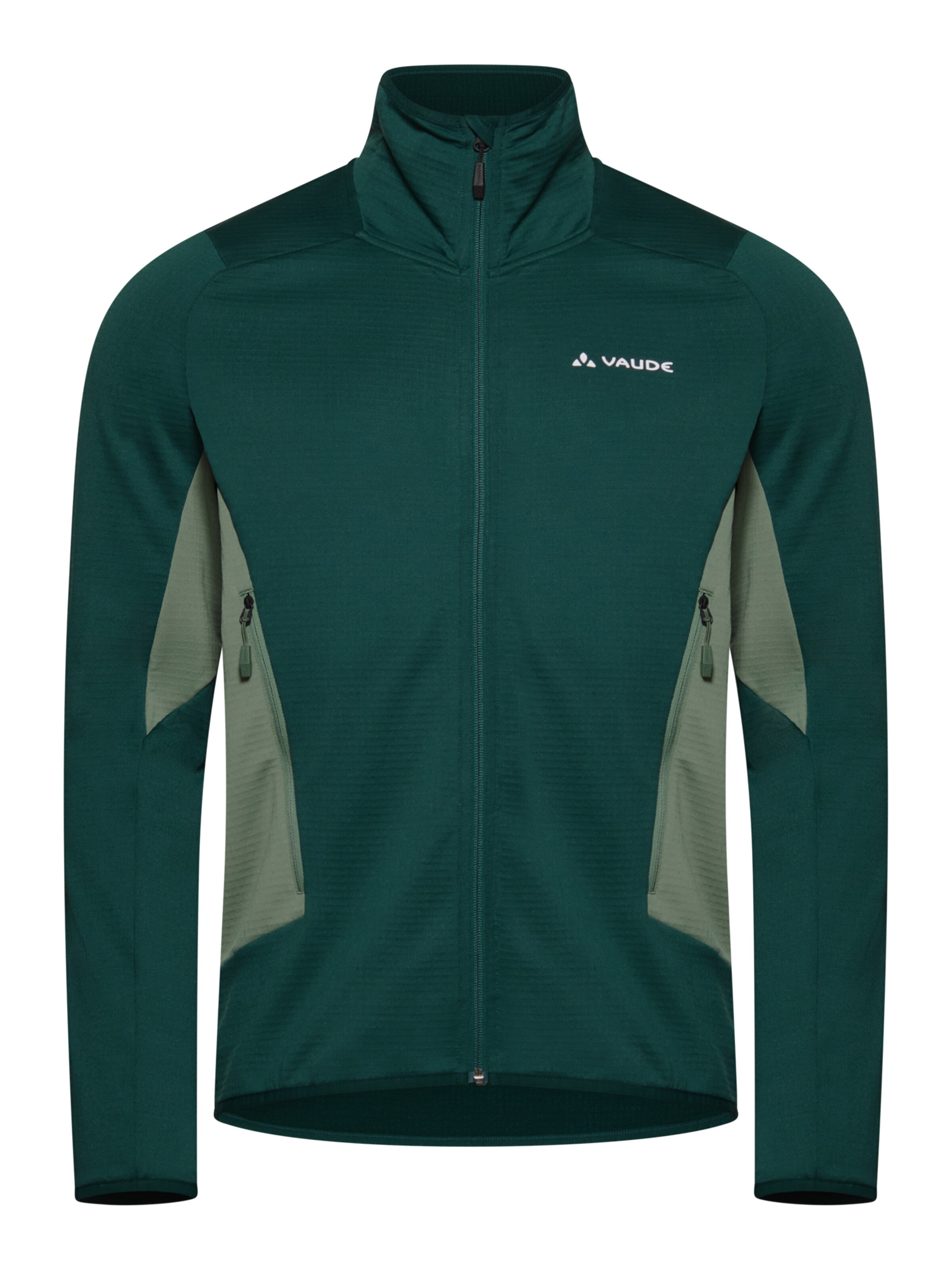 VAUDE Athletic fleece jacket 'Monviso' in Green: front
