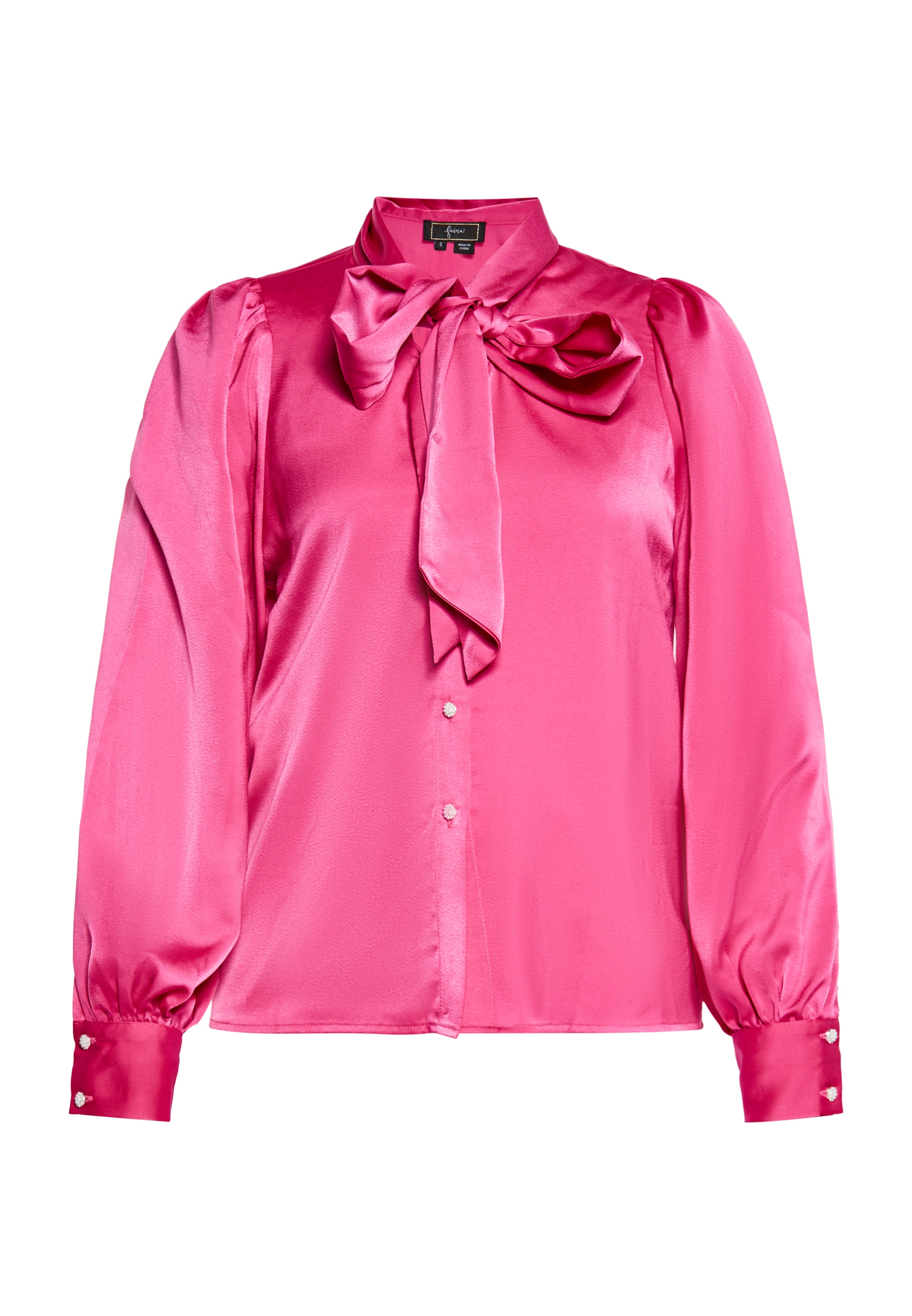 Camicia da donna di faina in rosa: frontale