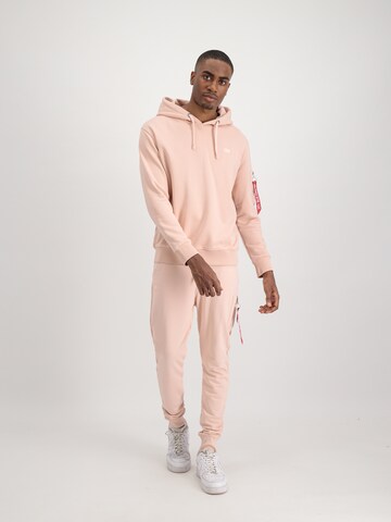 ALPHA INDUSTRIES Sweatshirt 'X-Fit' i rosa
