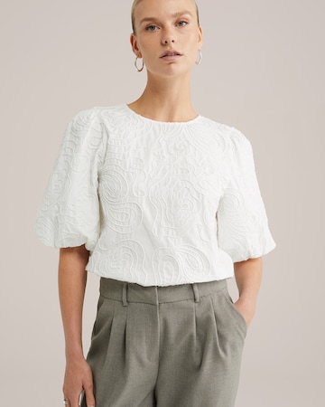 WE Fashion Блуза в бяло: отпред