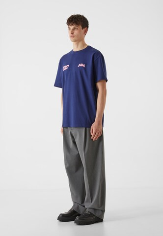 Lost Youth Shirt 'Western Coffee' in Blauw