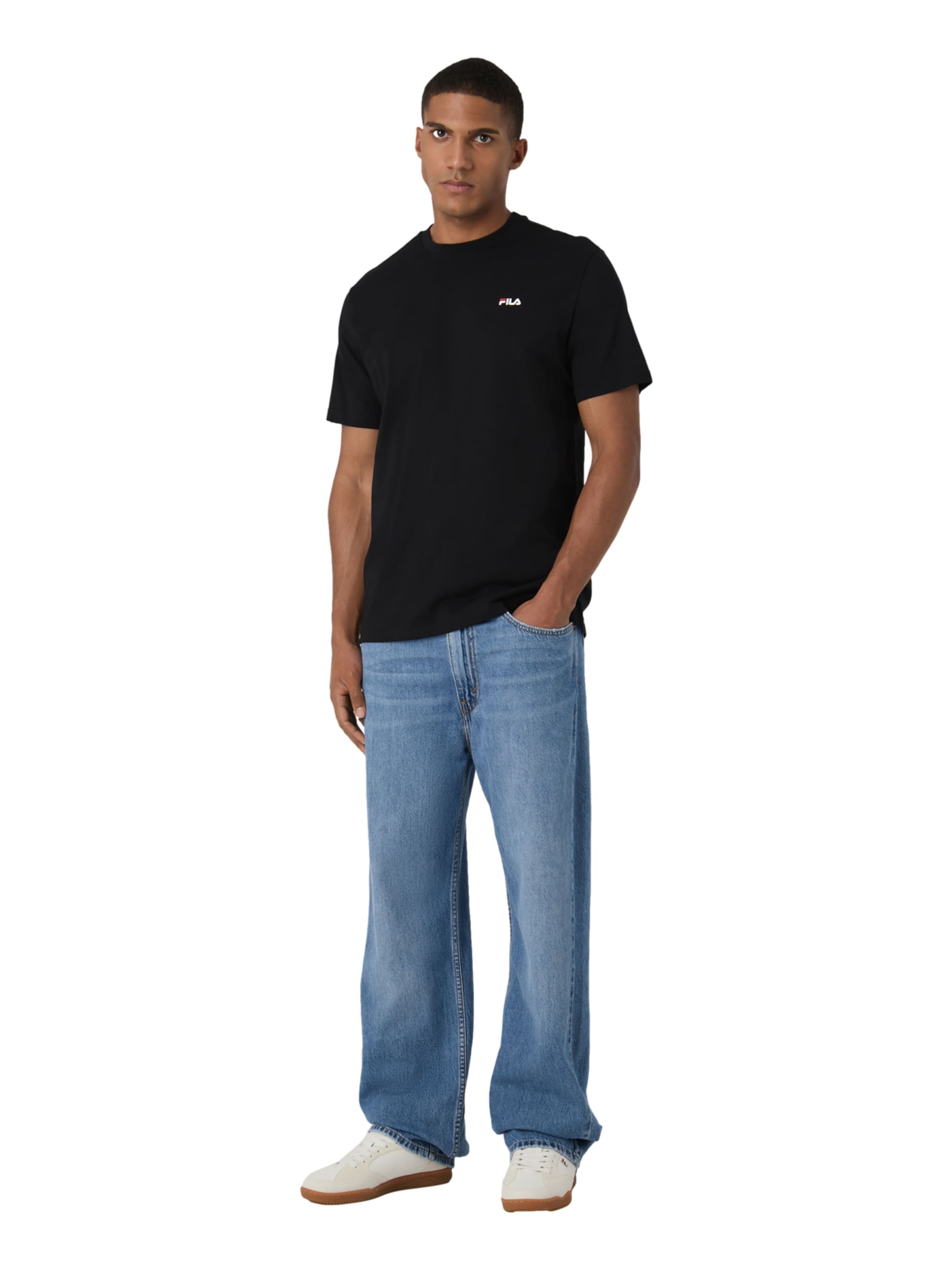 FILA T-Shirt 'LAAS' in Schwarz