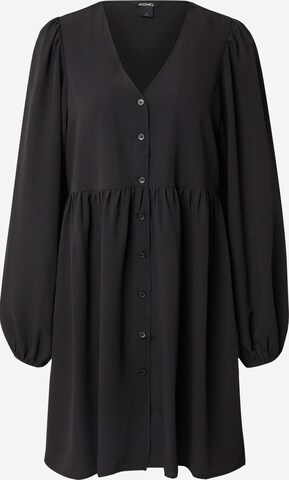 Robe-chemise Monki en noir : devant