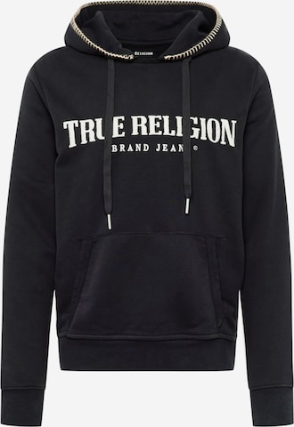 True Religion Sweatshirt in Schwarz: predná strana