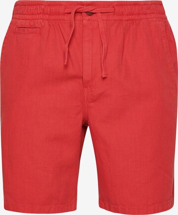 Superdry Regular Broek in Rood: voorkant