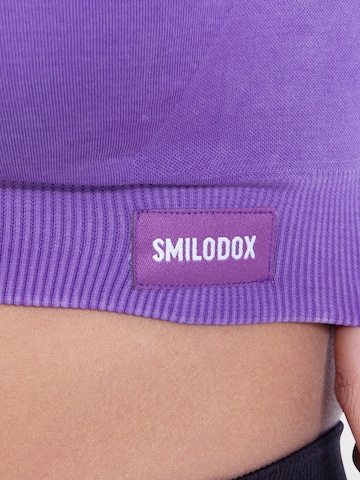 Smilodox Bustier Sport BH ' Batik Scrunch ' in Lila