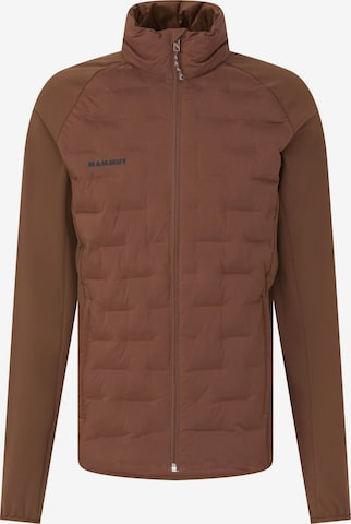 MAMMUT Outdoor jacket 'Sender IN Hybrid' in Brown: front