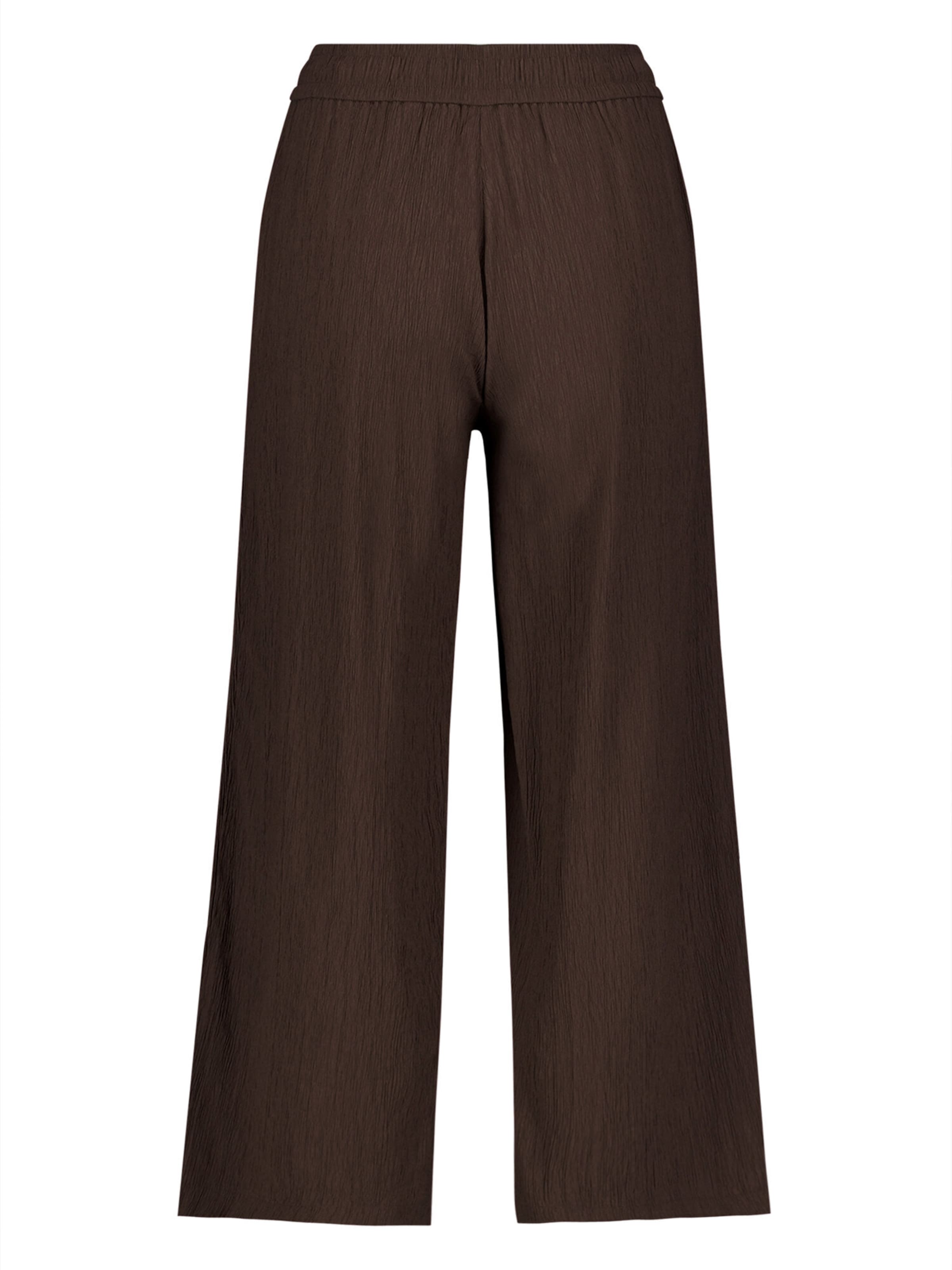 zero Skinny Hose mit Bindegürtel in Braun