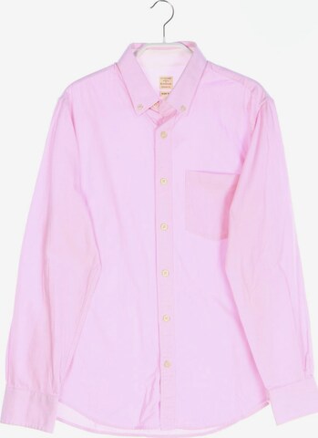 GIORDANO Button Up Shirt in S in Pink: front