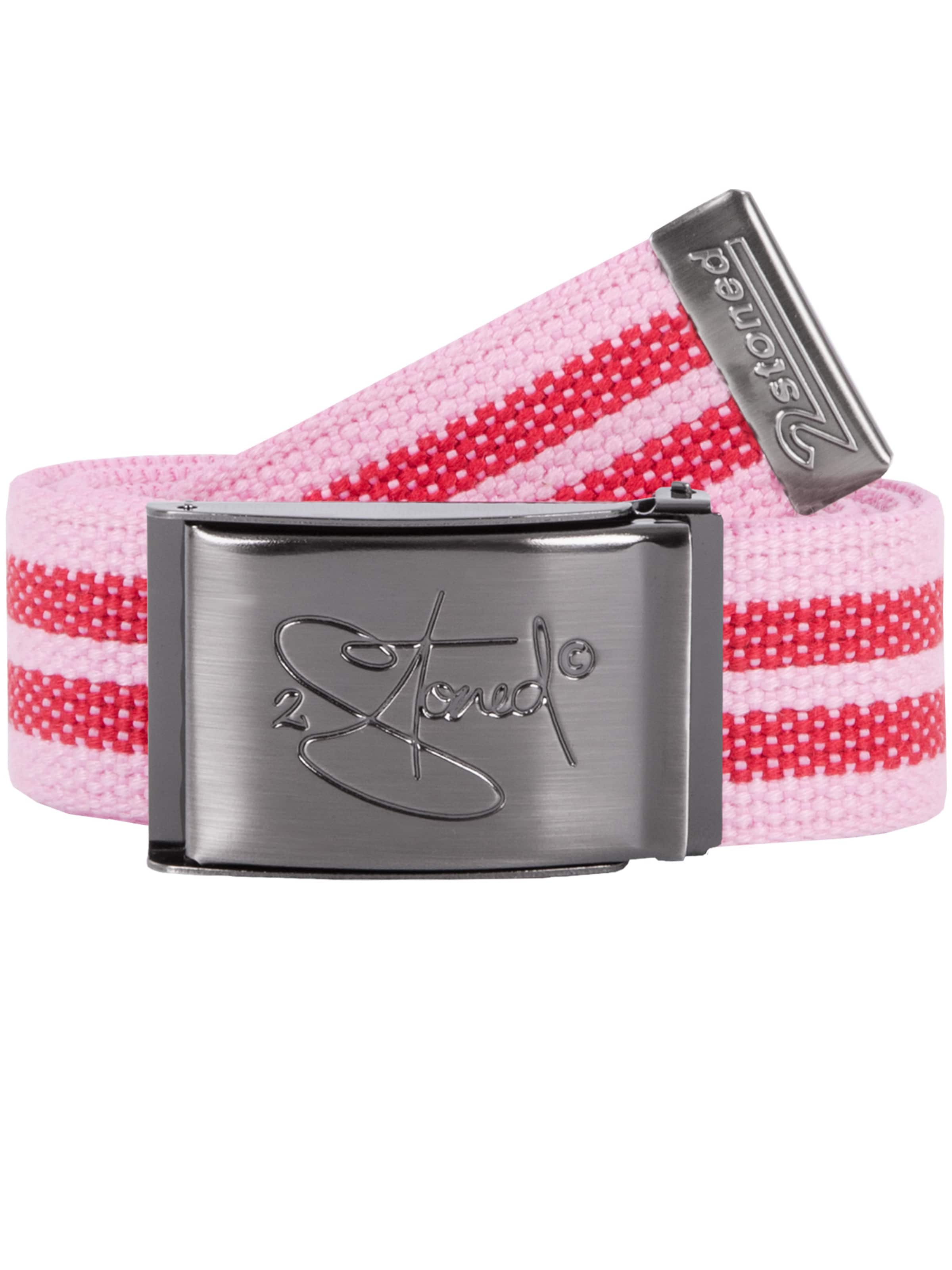 2Stoned Belt 'Classic Matt' in Pink: front
