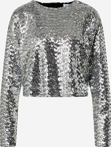 EDITED Shirt 'Janina' in Silver: front