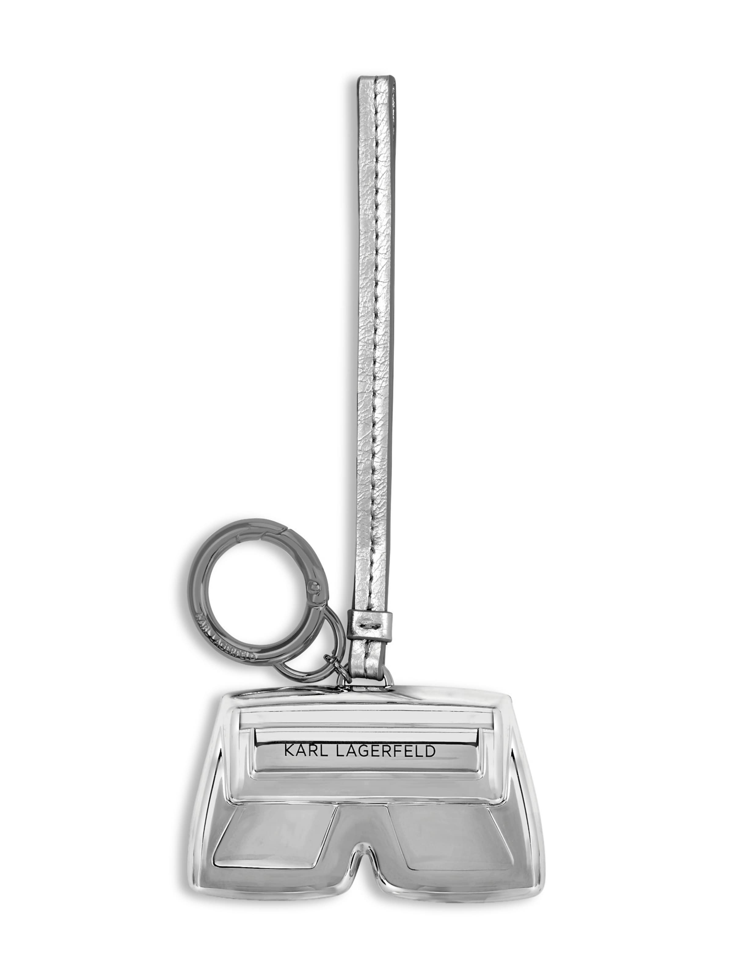 Karl Lagerfeld Брелок 'Ikon' в Серебристый: спереди