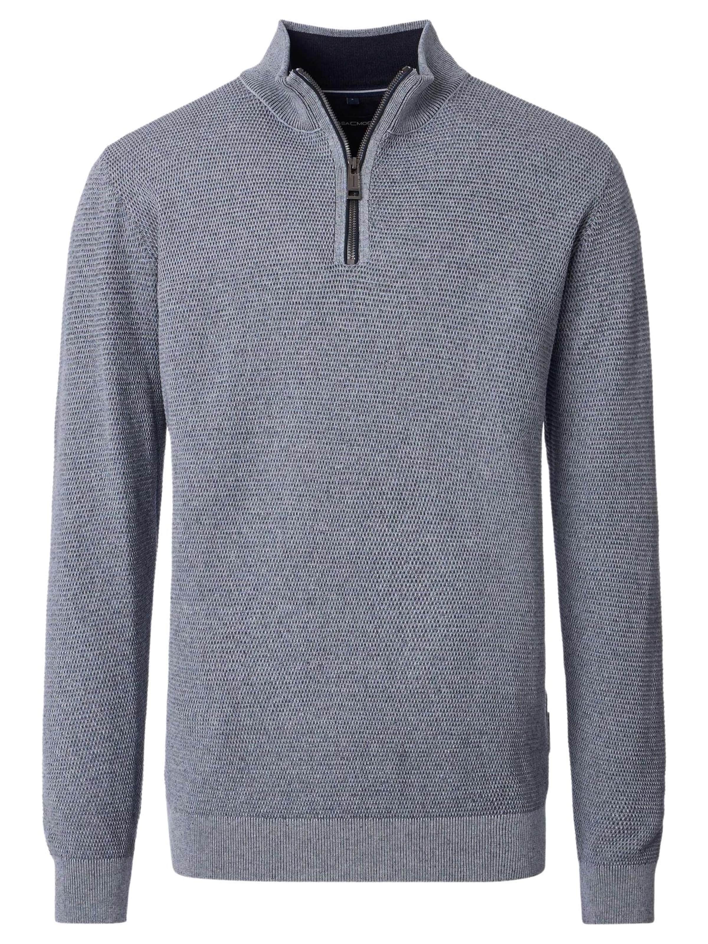 CASAMODA Sweater 'Basic' in Blue: front