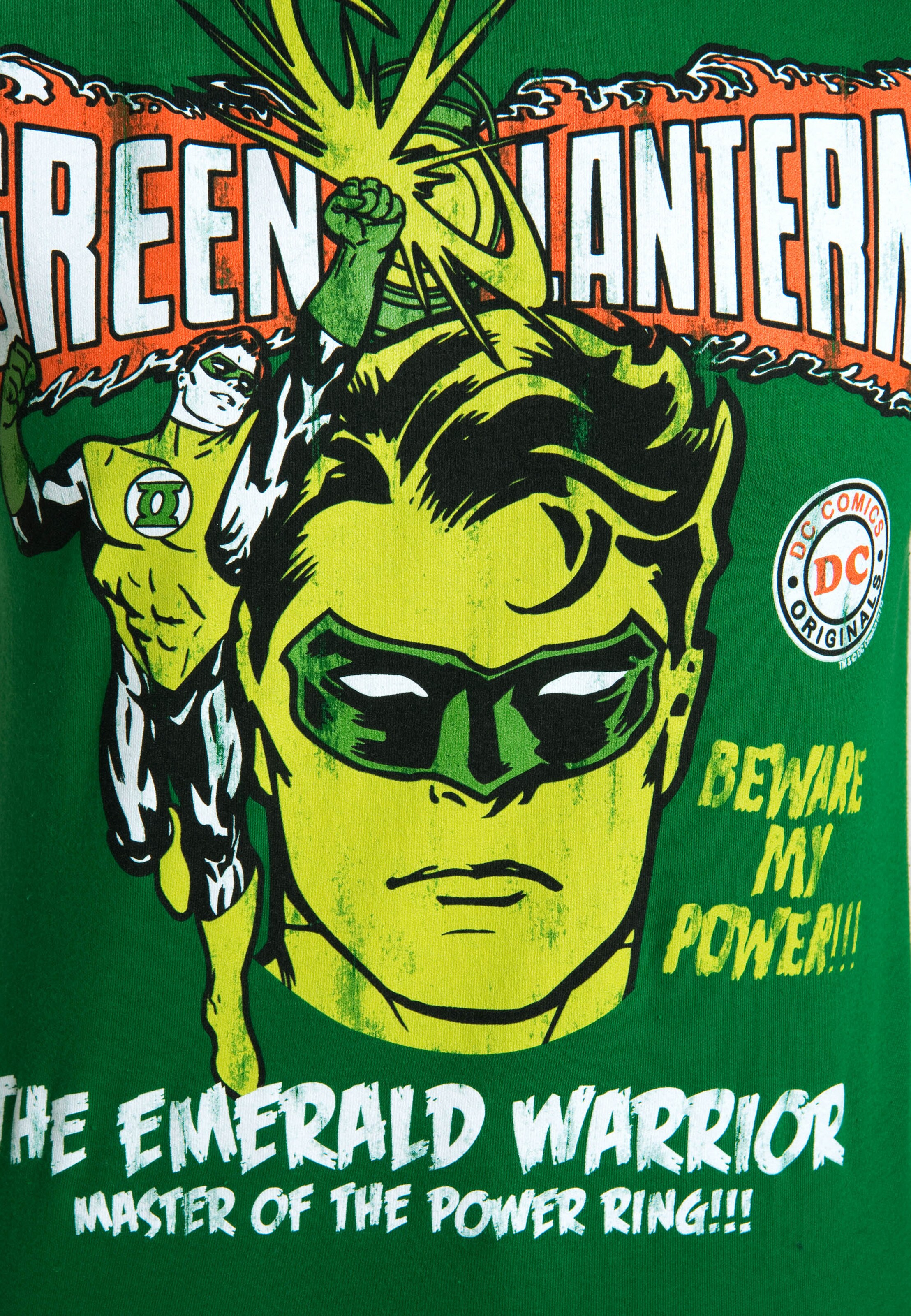 LOGOSHIRT Shirt 'Green Lantern' in Green