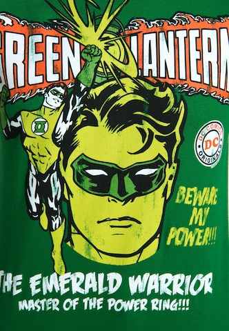 LOGOSHIRT Shirt 'Green Lantern – Power' in Groen