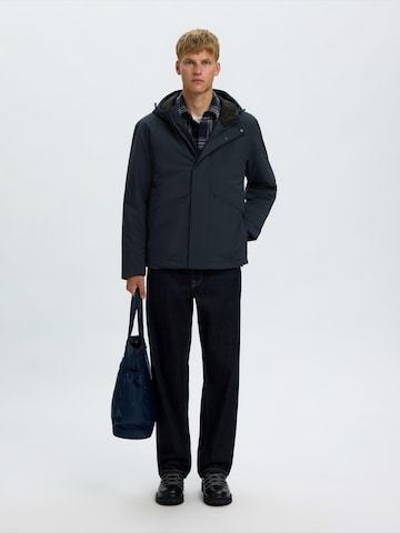 SELECTED - Chaqueta funcional 'SLMFOREST' en azul