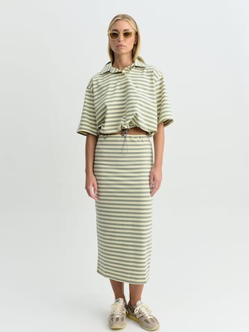 FEMSSY Rock 'LONGA STRIPE SKIRT'‌ in Gelb
