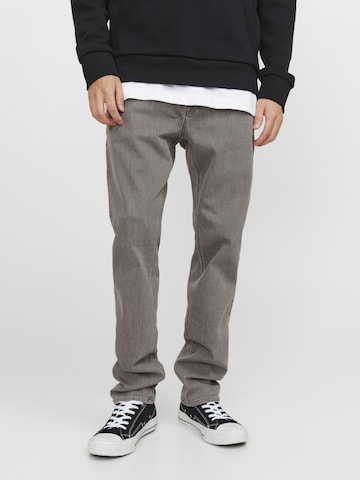 JACK & JONES Tapered Jeans in Grey: front