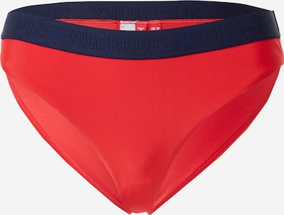 Superdry Bas de bikini sport en bleu foncé / rouge cerise, Vue avec produit
