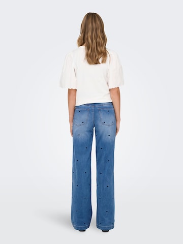 Wide leg Jeans 'ONLMADISON-ROYAL' di ONLY in blu