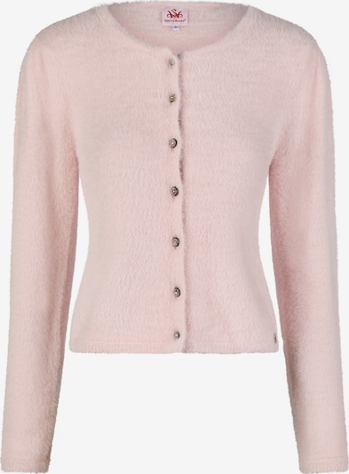 SPIETH & WENSKY Trachtenstrickjacke 'Hulla' mit Glitzerknöpfe, weicher Stoff in L in rosa, Produktansicht